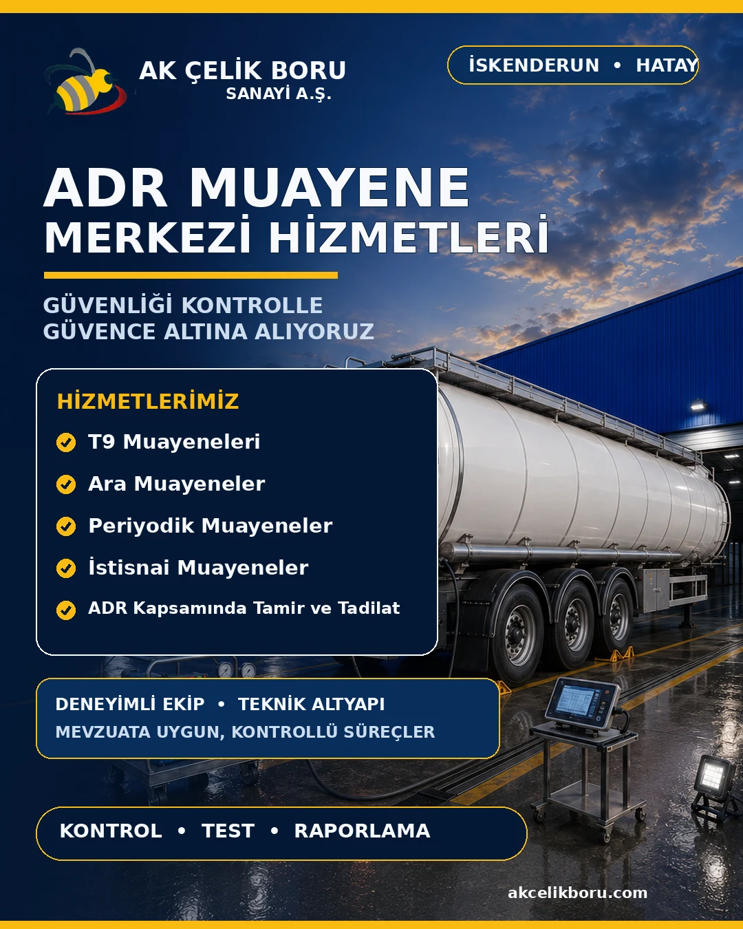 ADR Muayene Merkezi Hizmetleri