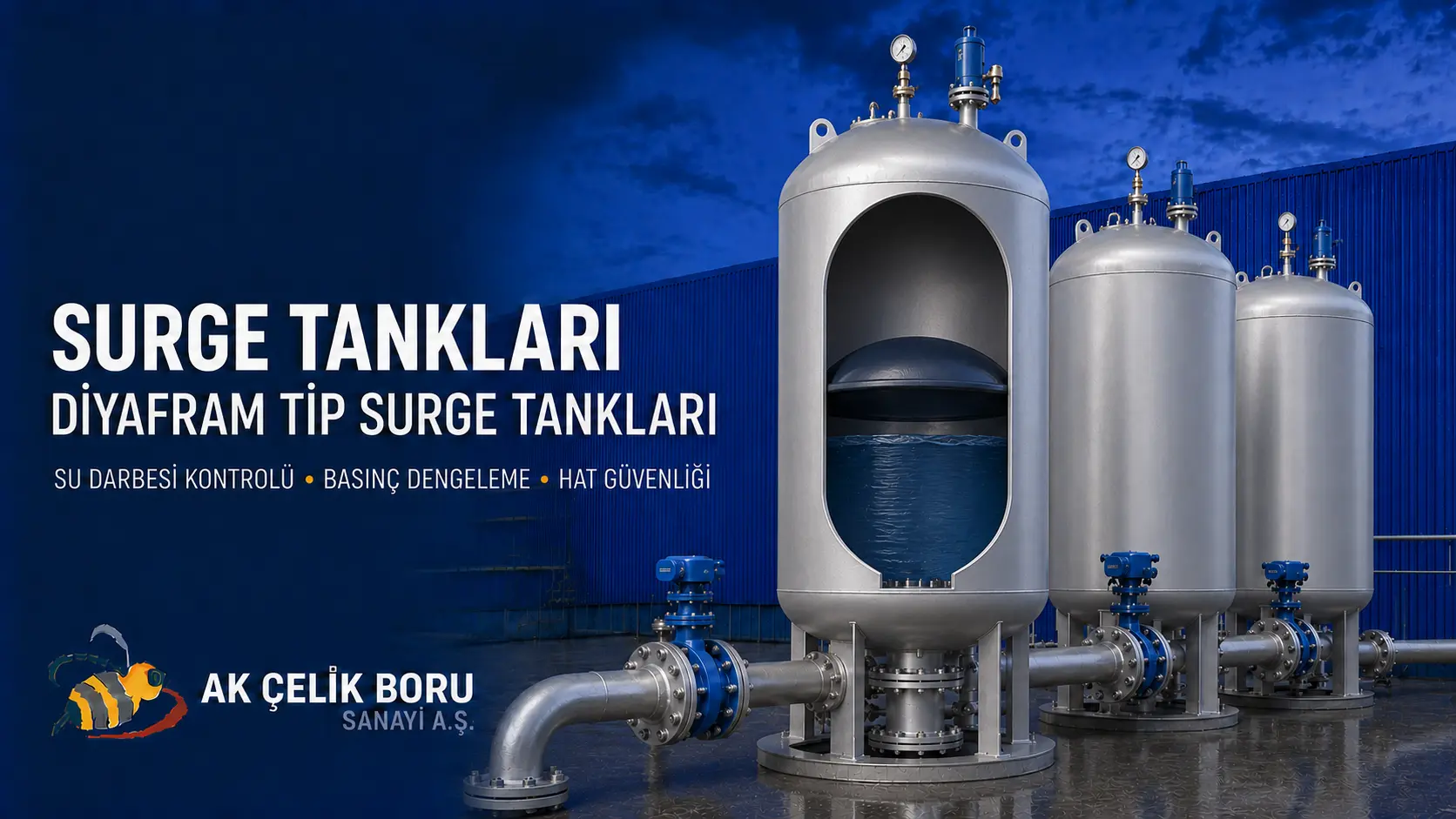 Diyafram Tip Surge Tankları
