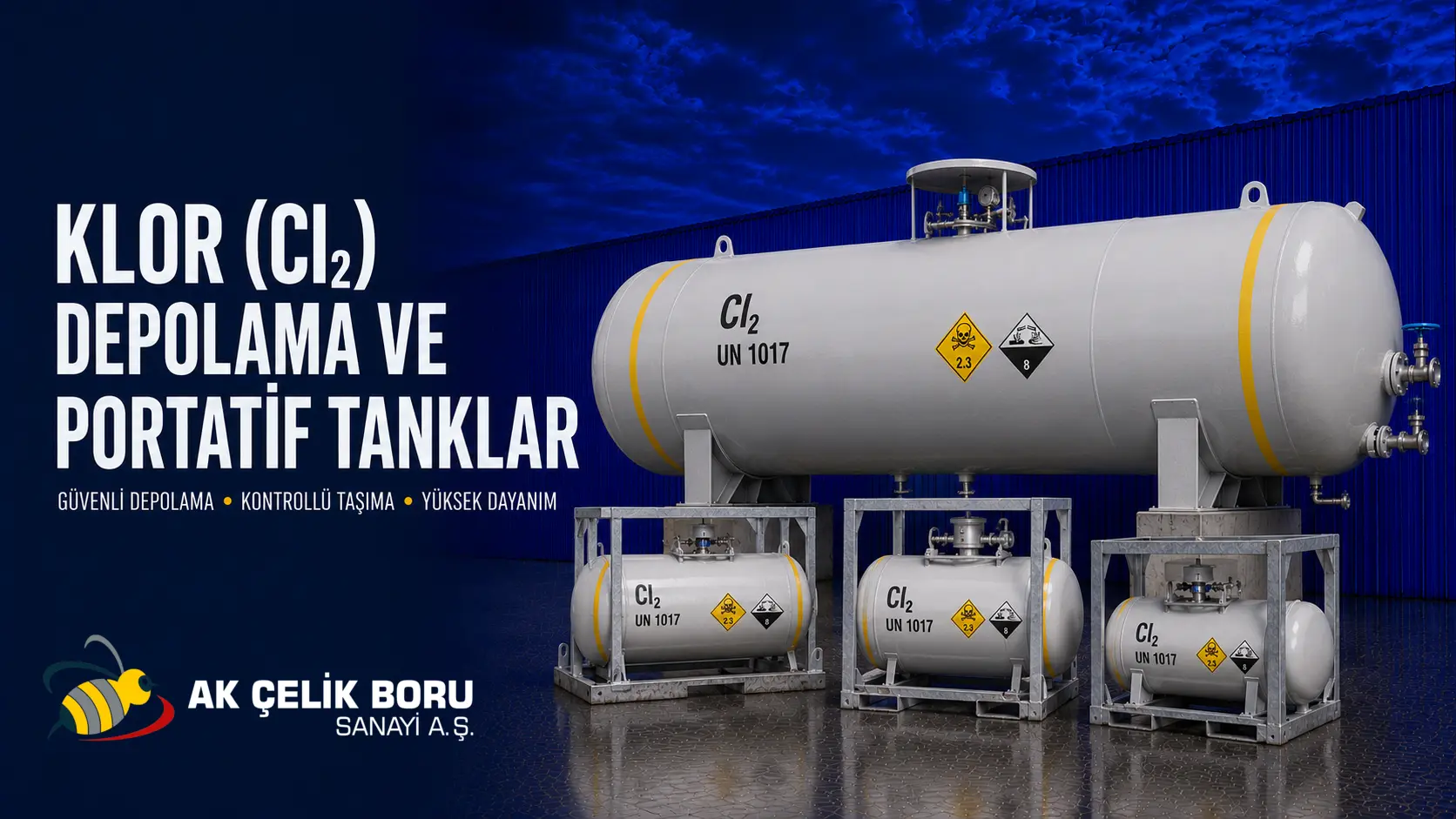 Klor (Cl₂) Depolama ve Portatif Tanklar
