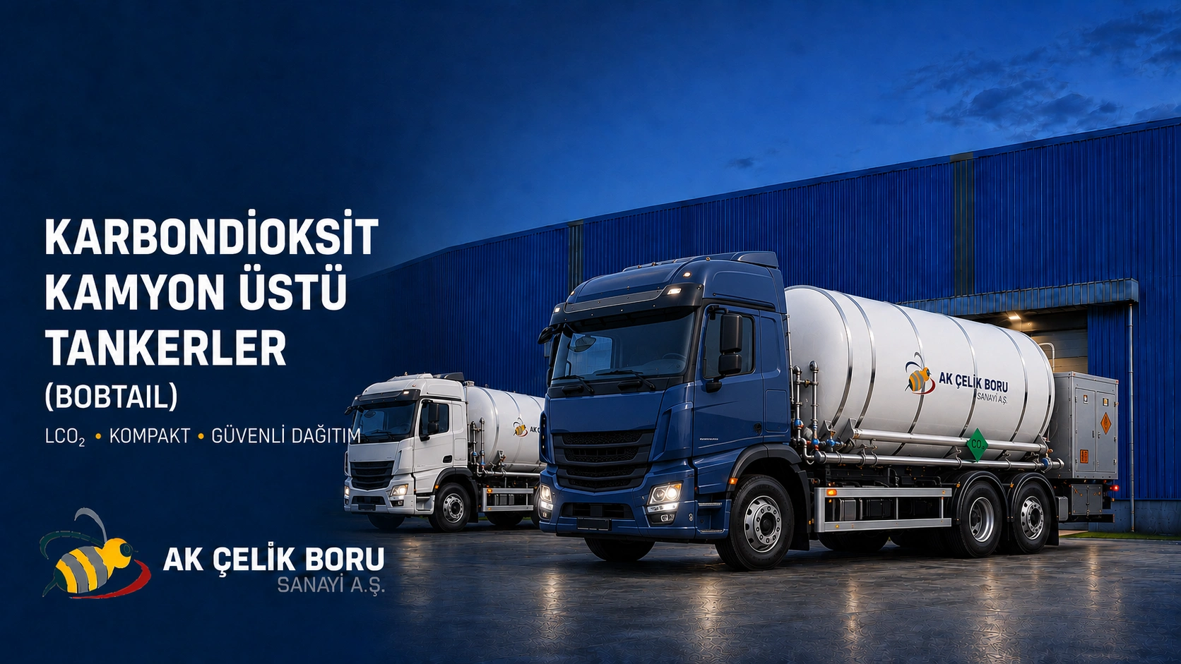Karbondioksit Kamyon Üstü Tankerler (Bobtail)