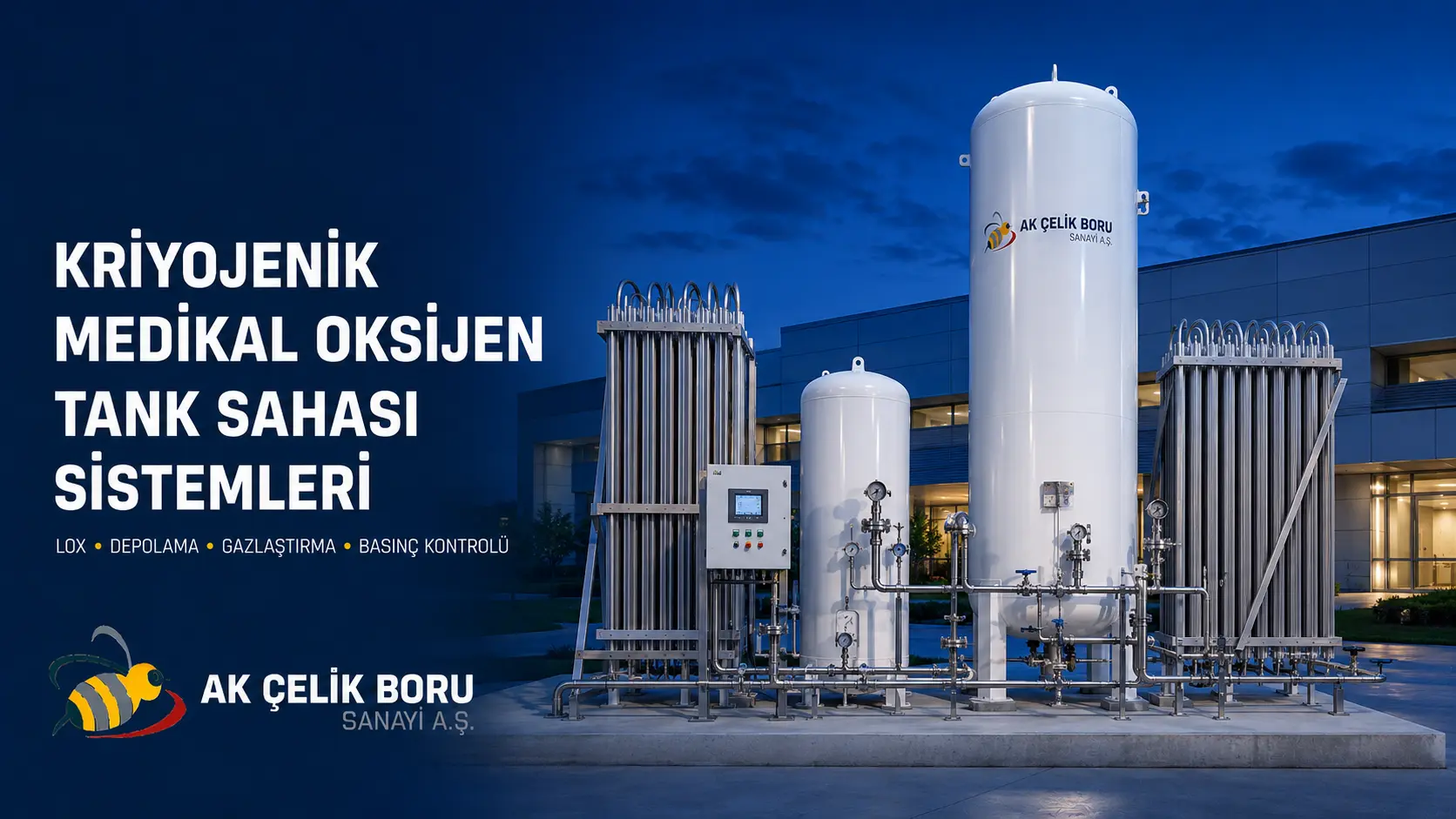 Kriyojenik Medikal Oksijen Tank Sahası Sistemleri