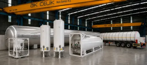 Karbondioksit (LCO₂) Depolama ve Taşıma Tankları